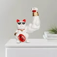 thumbnail image 4 of Estatuil de gato de , adorno coleccionable de músculos grandes, mostrador de , escultura creativa, estante de decoración, estantería, perfecl Brazo Gigante del Gato de la Suerte, 4 of 8