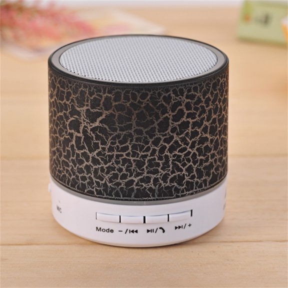 LACKUST Led Mini Wireless Bluetooth Speaker A9 Led Night Tf Usb Fm Musical Audio,Black