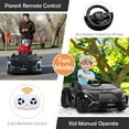 thumbnail image 3 of OLAKIDS 12V Licensed Lamborghini Sian Kids Ride On Car with Parent Remote Control, Spring Suspension, MP3 Player, Electric Toy Roadster Carbon Fiber Textured for Toddler Children(Black), 3 of 10