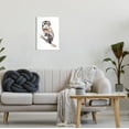 thumbnail image 2 of Stupell Industries Perched Owl Gazing Watercolor Style Painting Unframed Art Print Wall Art, Design by Annie Warren, 2 of 6