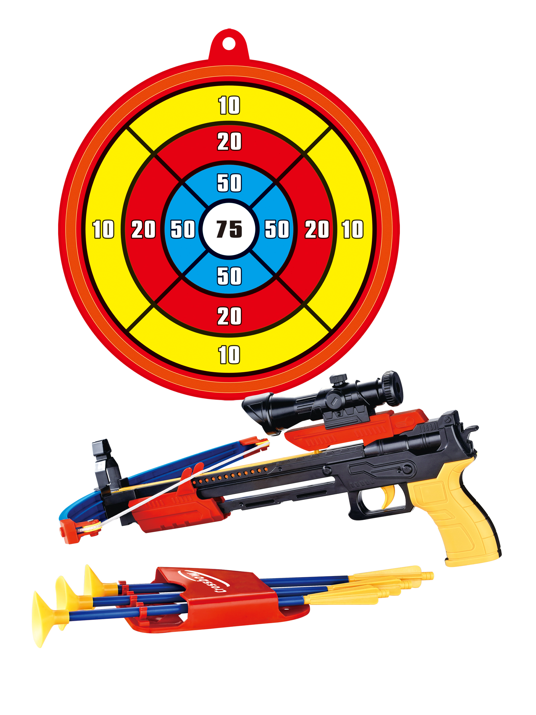 Archery Crossbow Bow And Arrow Toy Set With Target, Toy Crossbow For
