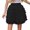 Black, variant on EDFBUYKRS Female Skirts Sequin Skirt with Shorts Blue Women's Layered Sheer Net Cake Skirt Short Length High Waist A Line Skirt
