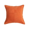 thumbnail image 2 of Funda de almohada de pana con costuras a rayas y borde ancho, almohada de sofá, adecuada para decorar el sofá del salón, 2 of 7