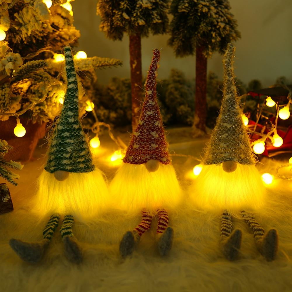 Christmas Cute 3D Long Legs Gnome Decor Pillow Case Cover for Car Home Supplies 