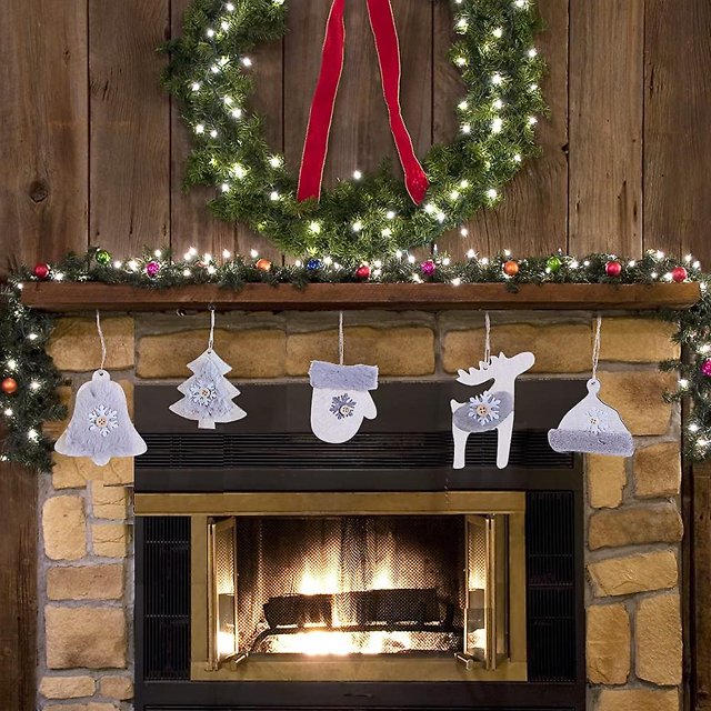 Decoraciones navideñas de madera para manualidades, decoraciones para árboles de Navidad de madera Formas navideñas de madera para manualidades Decoraciones para árboles de Navidad Colgar de Navidad ShuxiuWang 8390613613684