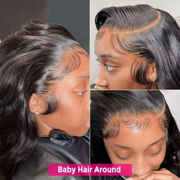 Human hair lace front wigs with baby hairline 2025