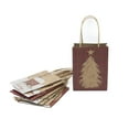 thumbnail image 4 of Holiday Time 8 Pack Small Kraft Paper Handle Gift Bags - Santa, 4 of 4