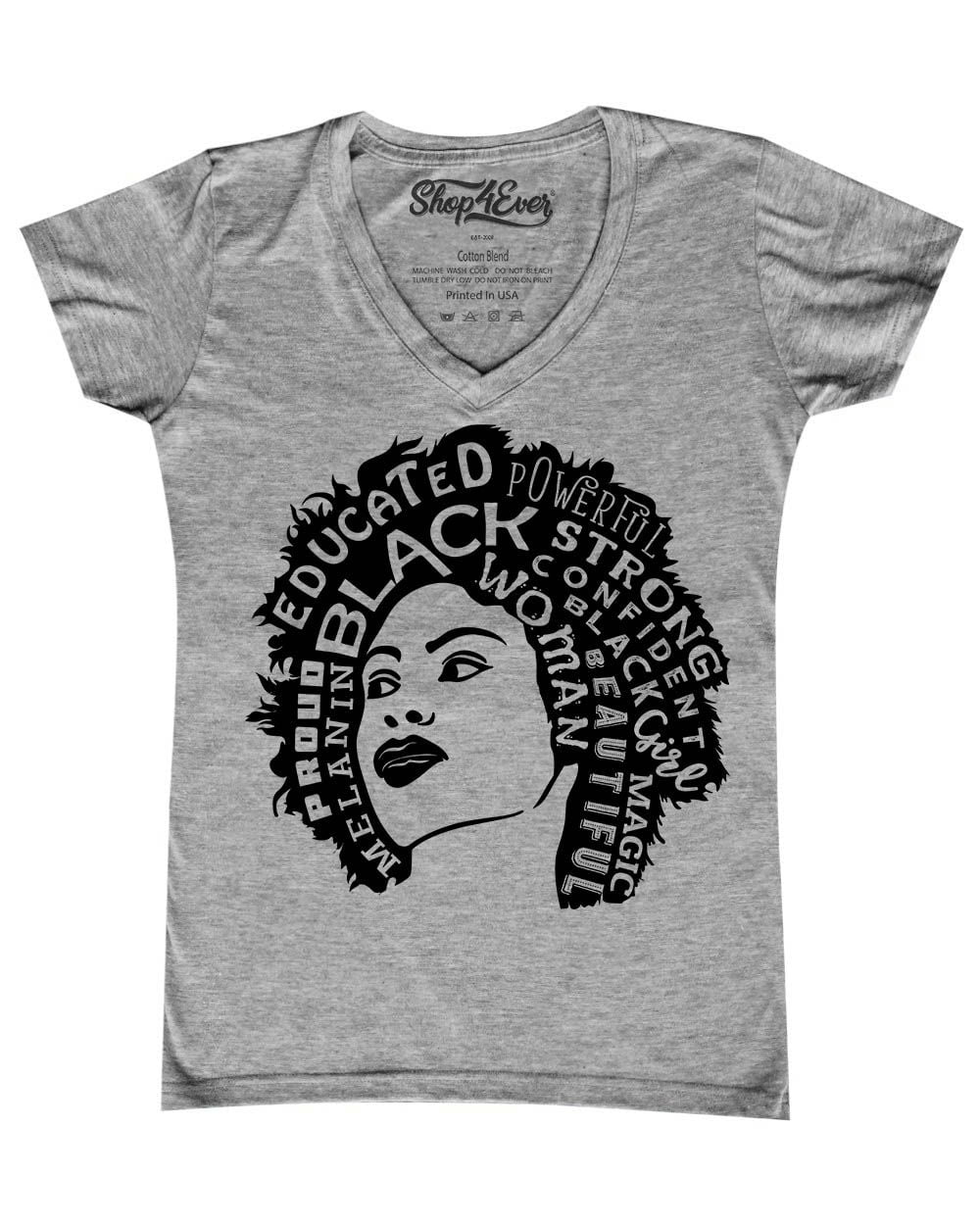 Shop4Ever - Shop4Ever Women's African American Woman Afro Word Cloud ...