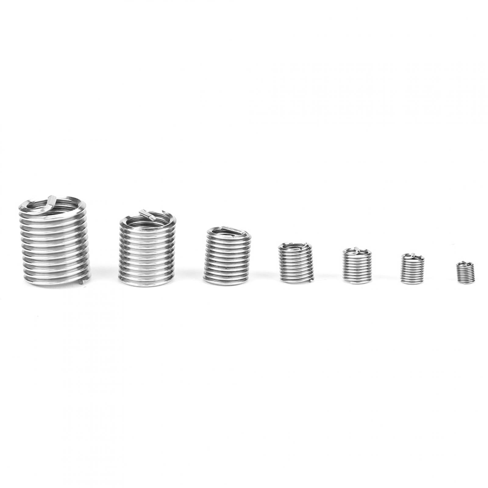 Threaded Inserts 60Pcs M3/4/5/6/8/10/12 Stainless Steel Coiled Wire Helical Screw Threaded Inserts Set for Aluminum,Magnesium Threaded Inserts 60Pcs M3/4/5/6/8/10/12 Stainless Steel Coiled Wire Helical Screw Threaded Inserts Set for Aluminum,Magnesium