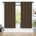 thumbnail image 1 of Blackout Cortinas, Juego de Cortinas Blackout de 52 x 72 Pulgadas con 2 Paneles, Cortinas Térmicas Aislantes Que Oscurecen la Habitación para el Recámara, Protección de Privacidad y Reducción de Ruid, 1 of 7