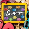 thumbnail image 5 of 1Roll Sparkly Fish Stickers Funny Label Stickers Envelope Sealing Decals for Water Bottle Phone Case Skateboard Decoration, 5 of 7
