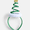 Green Swirl Christmas Tree, variant on Holiday Time Women's Gift Box Headband, Red