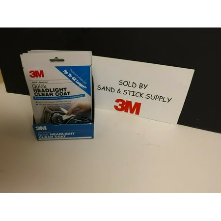 3M 39173 QUICK HEADLIGHT CLEAR COAT 6 PACKS WITH POP DISPLAY FREE SHIPPING