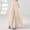 Beige, variant on Womens Loose Pants Solid Color Casual Pleated Ribbon Split Straight Leg Wide Leg Pants Yoga Leggings
