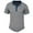 Gray, variant on Men's Short Sleeve Casual Shirts Solid Color Crewneck 3 Buttons T-Shirt Lightweight Beach Vacation Tops