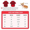 thumbnail image 3 of Jersey de forro polar para perros pequeños Jamktepat Buffalo Plaid, 3 of 7