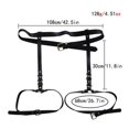 thumbnail image 2 of 1 Uds (negro) Cadena de cintura de cuero negro para mujeres y niñas cintura exagerada sexy todo en uno Cadena de cuerpo cadena de cintura cortical de tienda nocturna, 2 of 5
