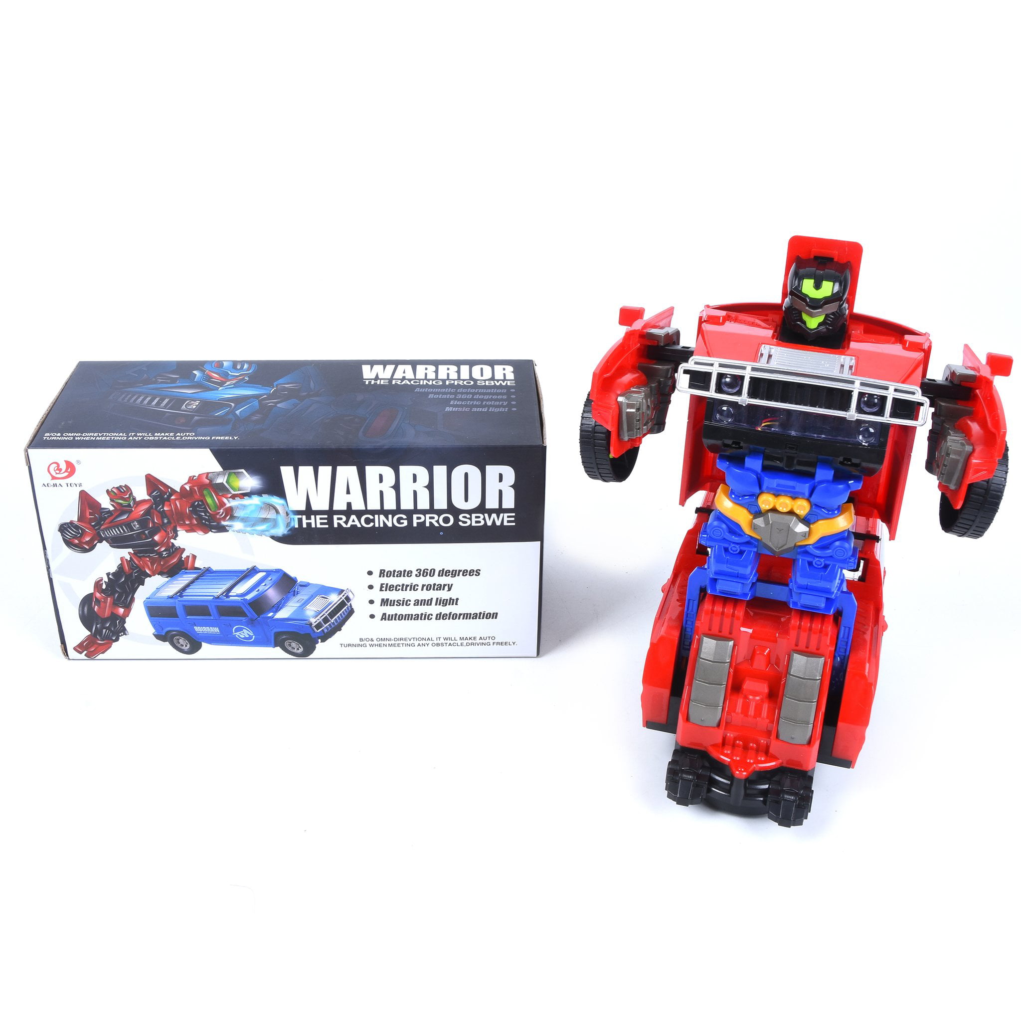 Details about   Warrior Racing Pro Transforming SUV Battery Operated Lights & Sounds Spinning