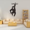 thumbnail image 4 of JJKBVCLO Room Sticker Black Wall Living Bedroom Monkey for Decal Background Home, 4 of 7