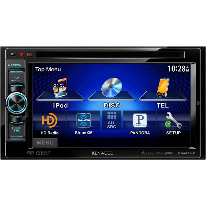Kenwood DDX471HD Car DVD Player, 6.1" Touchscreen LEDLCD, 68 W RMS, Double DIN