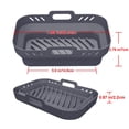 thumbnail image 3 of Air Fryers Liners Non Stick Heat Oil Proof Baking Grade Basket Silicone Pan For, 3 of 5
