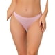 thumbnail image 1 of INSPIRAR CHIC Ropa interior sin forro para mujeres, bikini invisible de satén, cómodos tangas sin marca L Rosa, 1 of 4