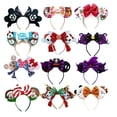 thumbnail image 2 of 2023 lazos para el pelo de Halloween diadema con orejas de Mickey Mouse niñas Festival lazo de lentejuelas para mujeres chica fiesta Cosplay diadema regalo niños Gao Jinjia LED, 2 of 2