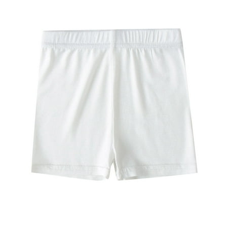 Akiihool Girls Cotton Underwear Girls  Soft Cotton Underwear Kids Cool Breathable Comfort Panty Briefs Toddler Undies(White 4-5 Years)