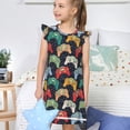 thumbnail image 4 of Lukts Chemises de Nuit Rétro Imprimé Jeu Vidéo pour Filles Mignonnes Princesses Manches à Volants Pyjamas Robe de Nuit-TG, 4 of 6