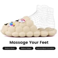 thumbnail image 3 of Kids Bubble Slides with Charms Boys Girls Funny Lychee Bubble Slippers Soft Massage Golf Ball Shoes Non-Slip House Slippers for Shower Bedroom Beach Pool, 3 of 5