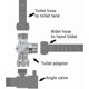 thumbnail image 4 of 3-way Shower Diverter Valve, Shower Head Adapter For Shower Arm Mounted, G1/2" T-adapter Valve Replacement Parts For Shower Spray, T-diverter For Toil, 4 of 5