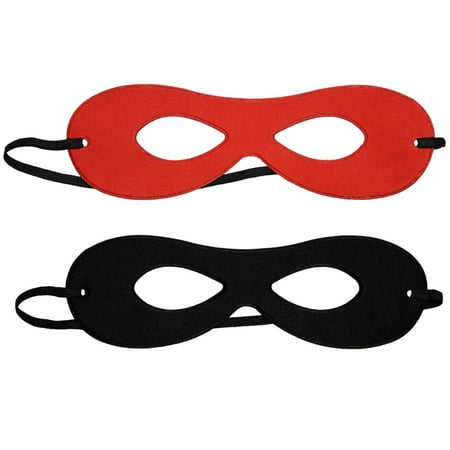 SeasonsTrading Adult Red/Black Reversible Superhero Mask