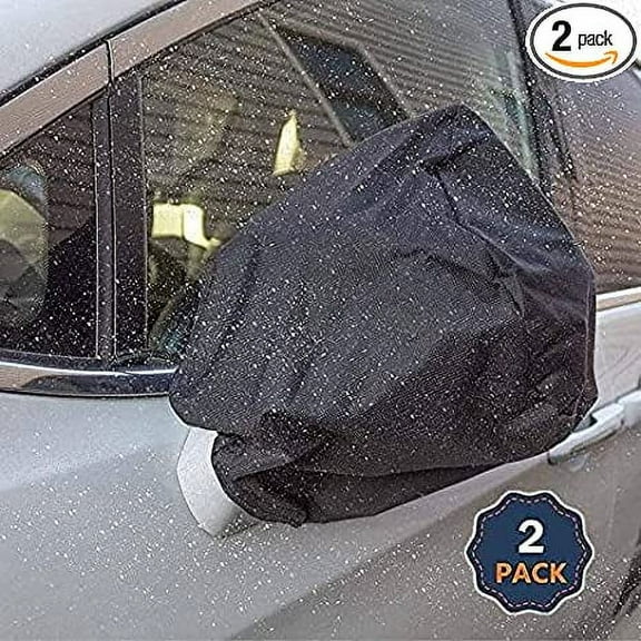 EcoNour Car Side Mirror Snow Cover | Fits for Most Cars, SUV's, Vans and Trucks | Waterproof Material | Soft Snow Mirror Cover Keeps Ice and Snow Off (14” x 15”)