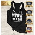 thumbnail image 2 of S4E Women's Meow I'm A Cat Racerback Slim Fit X-Small Black, 2 of 4