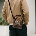 thumbnail image 3 of Xixirimido Sunflower Hummingbird Pattern Small Crossbody Purses Bags for Women Men Travel, Chest Sling Bag Women Casual Cross Body Bag Sling Backpack, Brown, 3 of 7
