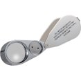 thumbnail image 3 of 40X Jewelers Loupe Metal Folding Magnifying Glass with UV LED Light for Diamonds Jewelers Coins (Currency Recognition/Jewelry Identification), 3 of 5