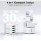 thumbnail image 4 of Cargador De 4 Puertos Usb 48w Adaptador Clavija Enchufe Cubo De Carga Rápida 1 Puerto De Qc 3.0 + 3 Salidas De Usb Con Luz Compatibilidad, 4 of 4