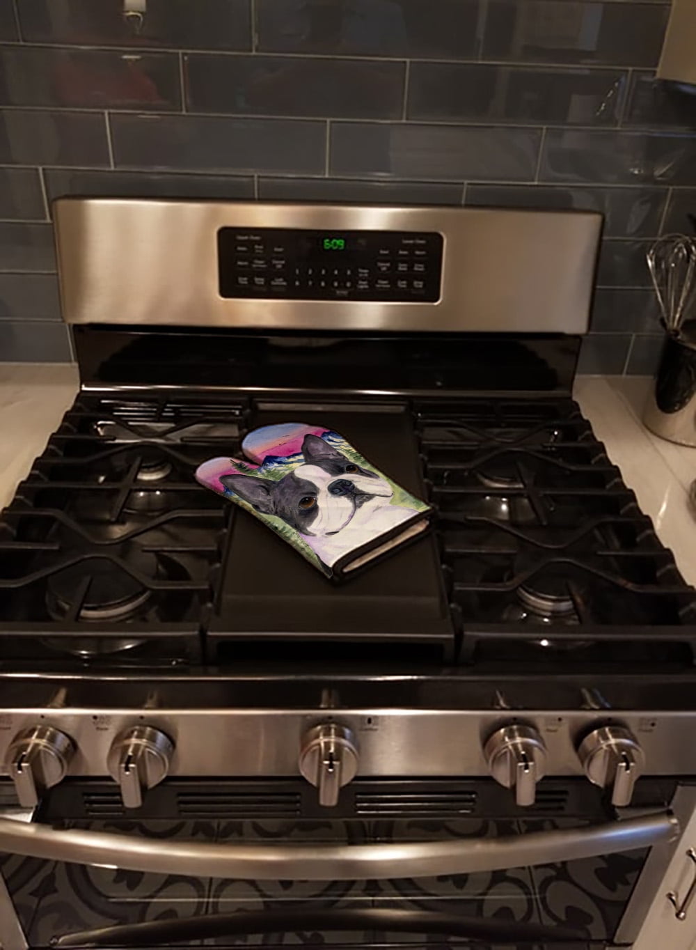 Boston Terrier Oven Mitt