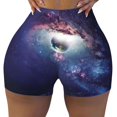 thumbnail image 2 of Fotbe Planets Stars And Galaxies Shorts Sin Costuras – Shorts Deportivos de Cintura Alta para Mujer, Elásticos para Gimnasio, Yoga, Running o Ciclismo-XX-Large, 2 of 8