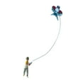 thumbnail image 4 of lionlar 1:64 Scale Miniature Kite Flying Figure Lightweight Multifunctional Handmade Boy, 4 of 9