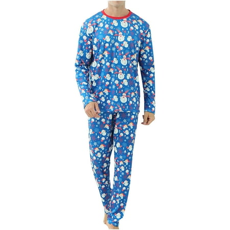 

Mrat Full Length Pants Workout Running Leggings Parent-child Warm Set Printed Home Wear Pajamas Two-piece Dad Set High Waist Yoga Pants
