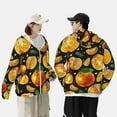 thumbnail image 4 of Lsque Tangerine Pattern UPF 50+ Lightweight Sun Protection Men's Women's Long Sleeve Shirt, Hoodie Performance -3X-Large, 4 of 7