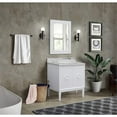 thumbnail image 2 of Bellaterra Home 31" Single vanity in White finish top with White Carrara and round sink, 2 of 9