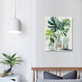 thumbnail image 4 of JEUXUS Botanical Bathroom Wall Art Green Leaf Tropical Plant Bathroom Wall Decor Rustic Natural Botanical Pictures Canvas Print Painting Framed Modern Home Artwork For Office Bedroom Kitchen, 4 of 5