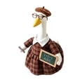 thumbnail image 2 of Teacher Costume for 23 Inch Porch Goose Outfits, Cute Scholar Clothes with Chalkboard Prop for Back to School Front Porch Statue Decoration, Fun Accessory to Add Whimsical Charm, 2 of 7