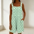 thumbnail image 7 of akafmk Overalls for Women Bib Polka Dots Sleeveless Adjustable Straps Casual Romper with Pockets Cute Daily Summer Outfit, Size XXL, 7 of 7
