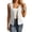 White, variant on Chbgutlmr Vest Tops for Women Sleeveless Open Front Button down Vests Casual Summer Business Work Office Tops