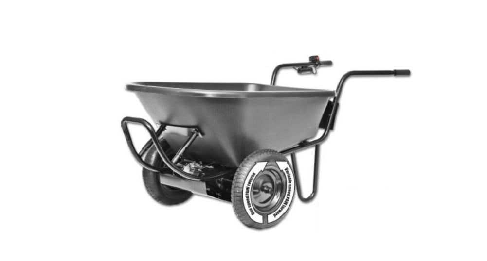 Paw44219D Electric Power Assist 6 cu. ft. Poly Tub Wheelbarrow