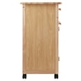 Winsome Wood Hackett Kitchen Storage Cart, Natural Finish