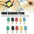 thumbnail image 3 of Juego De Enchufe De Plátano De 4 Mm, Conexión Rápida Sin Soldadura, Manejo De Corriente 32A, Latón Chapado En Oro, Diseño Estándar Para Varios Instrumentos De Prueba,, 3 of 7